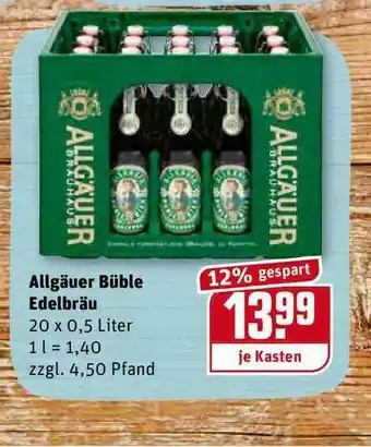 REWE Kaufpark Allgäuer Büble Edelbräu Angebot