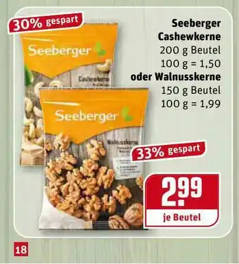 REWE Kaufpark Seebrger Caschkerne Oder Walnusskerne Angebot