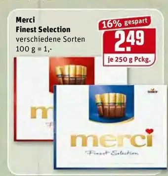 REWE Kaufpark Merci Finest Selection Angebot