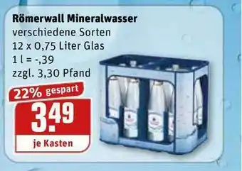 REWE Kaufpark Römerwall Mineralwasser Angebot