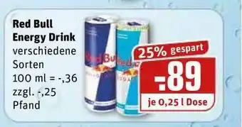 REWE Kaufpark Red Bull Energy Drink Angebot