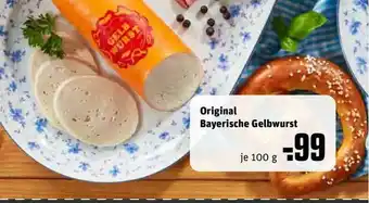 REWE Kaufpark Original Bayerische Gelbwurst Angebot