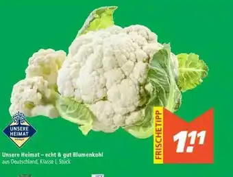 Marktkauf Unsere Heimat - Echt & Gut Blumenkohl Angebot