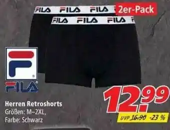 Marktkauf Fila Herren Retroshorts Angebot