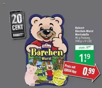 Marktkauf Reinert Bärchen-wurst Mortadella Angebot