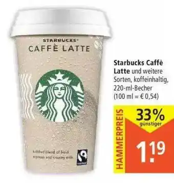 Marktkauf Starbucks Caffè Latte Angebot