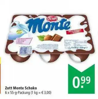 Marktkauf Zott Monte Schoko Angebot