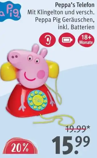 Rossmann Peppa's Telefon Angebot