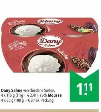 Marktkauf Dany Sahne Auch Mousse Angebot