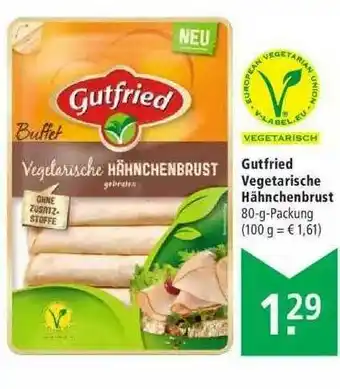 Marktkauf Gutfried Vegetarische Hähnchenbrust Angebot