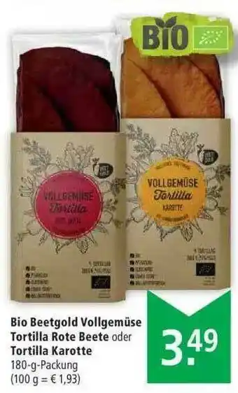 Marktkauf Bio Beetgold Vollgemüse Tortilla Rote Beete Oder Tortilla Karotte Angebot