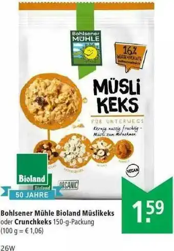 Marktkauf Bohlsener Mühle Bioland Müslikeks Oder Crunchkeks Angebot