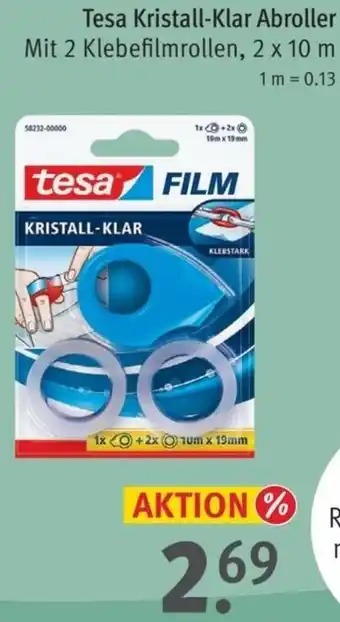 Rossmann Tesa Kristall-Klar Abroller Angebot