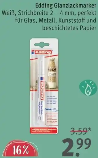 Rossmann Edding Glanzlackmarker Angebot