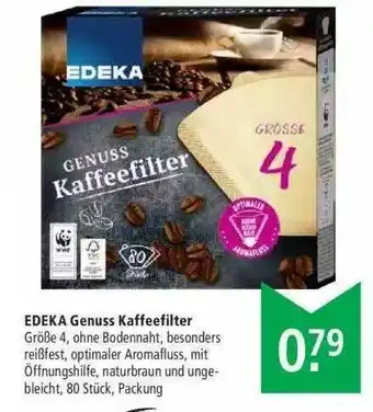 Marktkauf Edeka Genuss Kaffeefilter Angebot