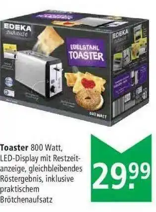 Marktkauf Toaster 800 Watt Angebot