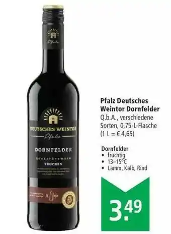 Marktkauf Pfalz Deutsches Weintor Dornfelder Angebot