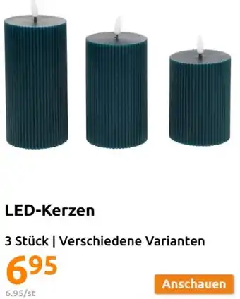 Action LED-Kerzen 3 Stück Angebot