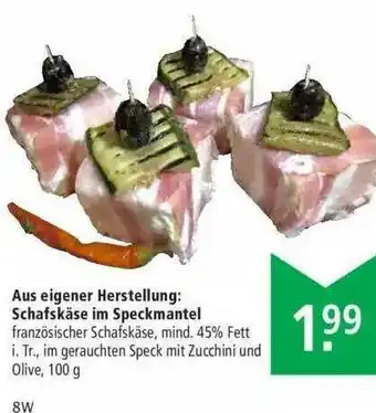 Marktkauf Aus Eigener Herstellung : Schafskäse Im Speckmantel Angebot