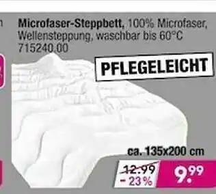 Möbel Boss Microfaser-steppbett Angebot