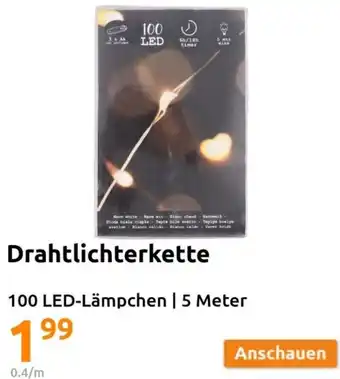 Action Drahtlichterkette 100 LED-Lämpchen | 5 Meter Angebot