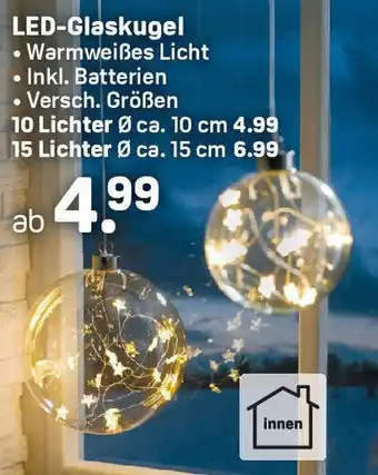 Rossmann LED-Glaskugel Angebot