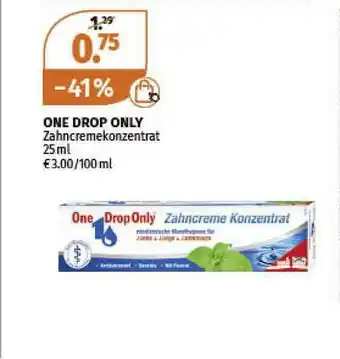 Müller One Drop Only Zahncremekonzentrat Angebot