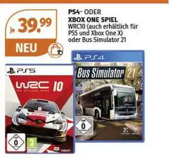 Müller Ps4 Oder Xbox One Spiel Angebot