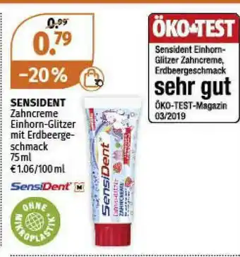 Müller Sensident Zahncreme Einhorn-glitzer Mit Erbeergerschmack Angebot