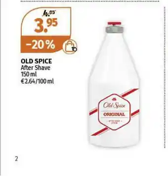 Müller Old Spice After Shave Angebot