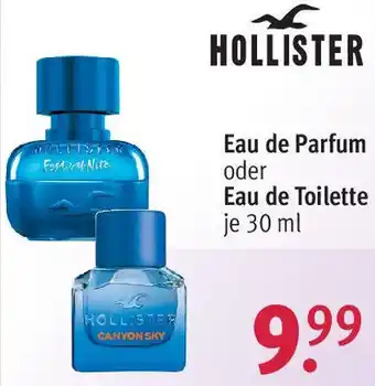 Rossmann HOLLISTER Eau de Parfum oder Eau de Toilette 30 ml Angebot