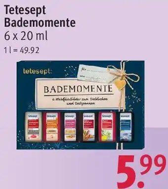 Rossmann Tetesept Bademomente 6 x 20 ml Angebot