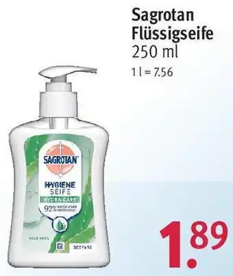 Rossmann Sagrotan Flüssigseife 250 ml Angebot