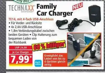 Norma Technaxx Family Car Charger Angebot