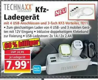 Norma Technaxx Kfz-ladegerät Angebot