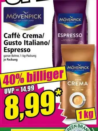 Norma Mövenpick Caffè Crema Oder Gusto Italiano Oder Espresso Angebot