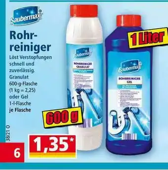 Norma Saubermax Rohrreiniger Angebot