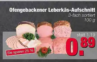 Edeka Scherer Ofengebackener Leberkäs Aufschnitt Angebot