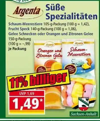 Norma Argenta Süße Spezialitäten Angebot