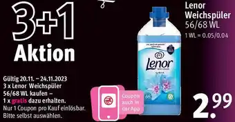 Rossmann Lenor Weichspüler 56/68 WL Angebot