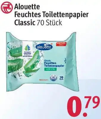 Rossmann Alouette Feuchtes Toilettenpapier Classic 70 Stück Angebot