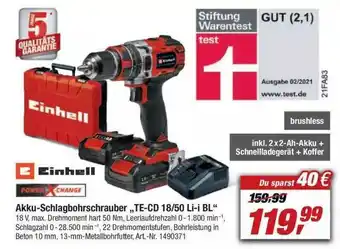 toom Baumarkt Akku-schlagbohrschrauber Angebot