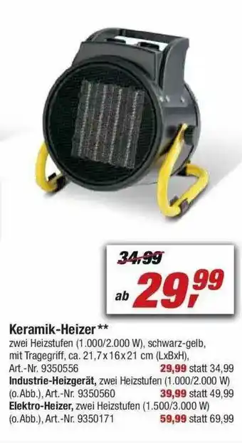 toom Baumarkt Keramik-heizer Angebot