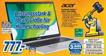 expert Techno Land Acer Notebook Aspire 5 (A517-52G-520R) Angebot