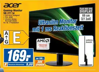 expert Techno Land Acer Gaming Monitor SB 271 bi Angebot