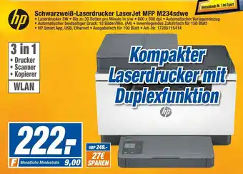 expert Techno Land hp Schwarzweiß Laserdrucker Laser Jet MFP M234sdwe Angebot