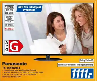 expert Octomedia Panasonic TX-55HZW984 Angebot