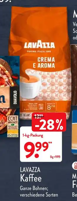 Aldi Nord Lavazza Kaffee 1kg Packung Angebot