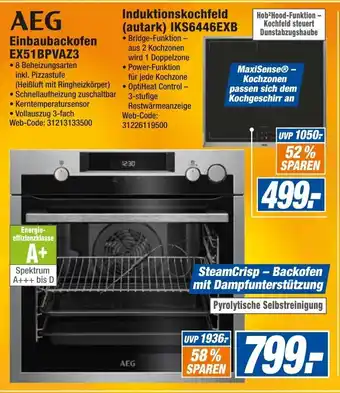 expert Octomedia AEG Einbaubackofen EX51BPVAZ3 Angebot