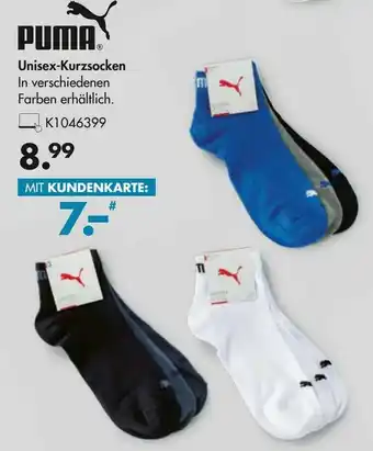 Galeria Puma Unisex Kurzsocken Angebot